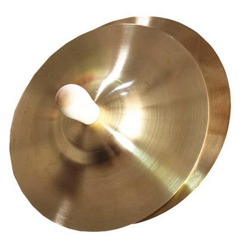 9cm Hand Percussion Copper Cymbals Children Musical Instrument Education Toys Brass