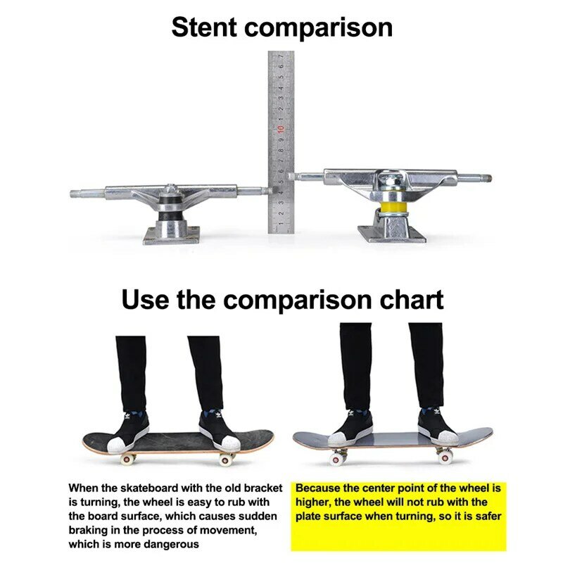 Skate Longboard completo para meninos e meninas, pé duplo, padrão, adolescentes, iniciantes, 31 polegadas