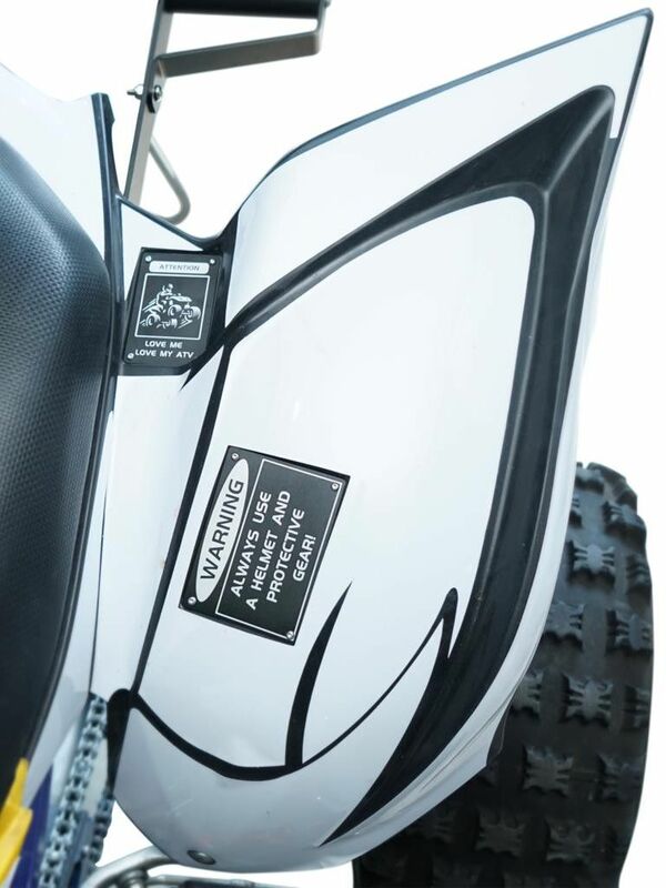 ATV tabliczki ostrzegawcze na błotniki naszywki naklejki dla Yamaha RAPTOR 700 YFM700 700R YFZ450R wydanie specjalne YFZ450RSE