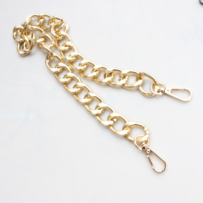 Correa de repuesto para bolso, accesorio de cadena de 30/60/100cm, color dorado y plateado