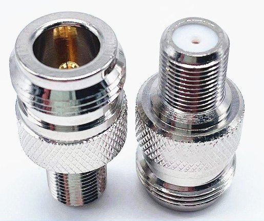2pcs Adapter N female To F female jack RF Coaxial  Connectors