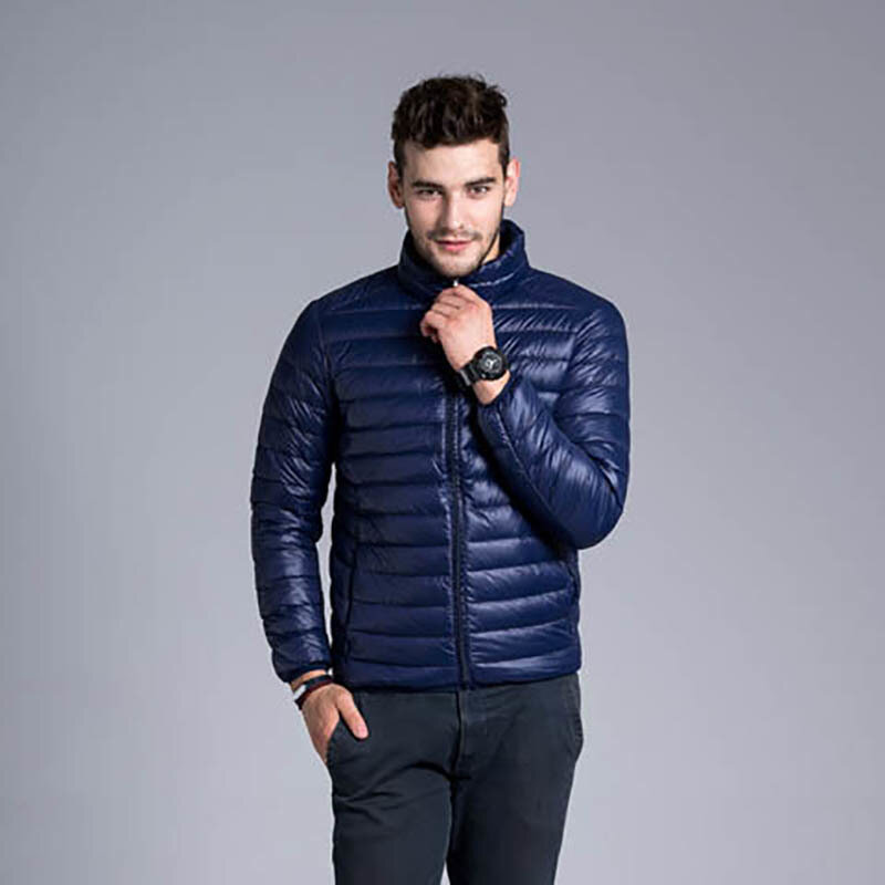 Зимняя повседневная одежда 2020 куртка мужские пальто легкая куртка-парка с воротником-стойкой, мужские зимние куртки и пальто для мальчиков размера плюс S-3XL YYJ0031