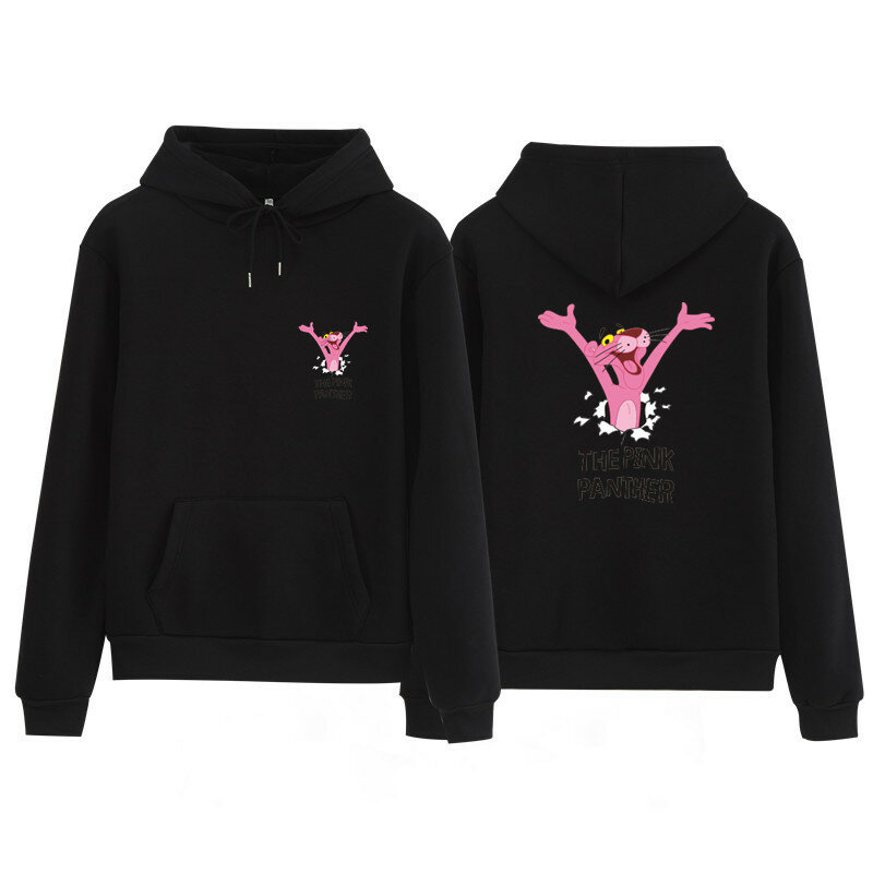 2020 spring autumn sweatshirt cartoon animal pink panther hoodies women sweatshirt couple shirt valentine's day gift tracksuit