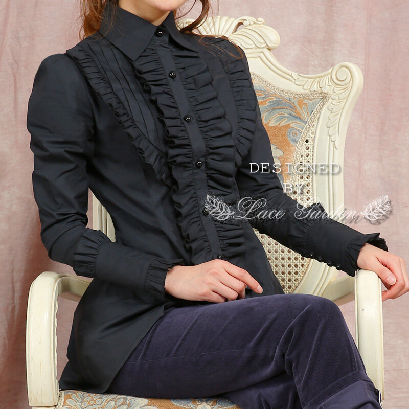 Chemises Lolita gothiques vintage pour femmes, chemise victorienne à manches longues à volants pour dames, chemisier Lolita en coton Swmatte Tail, vêtements éducatifs, printemps