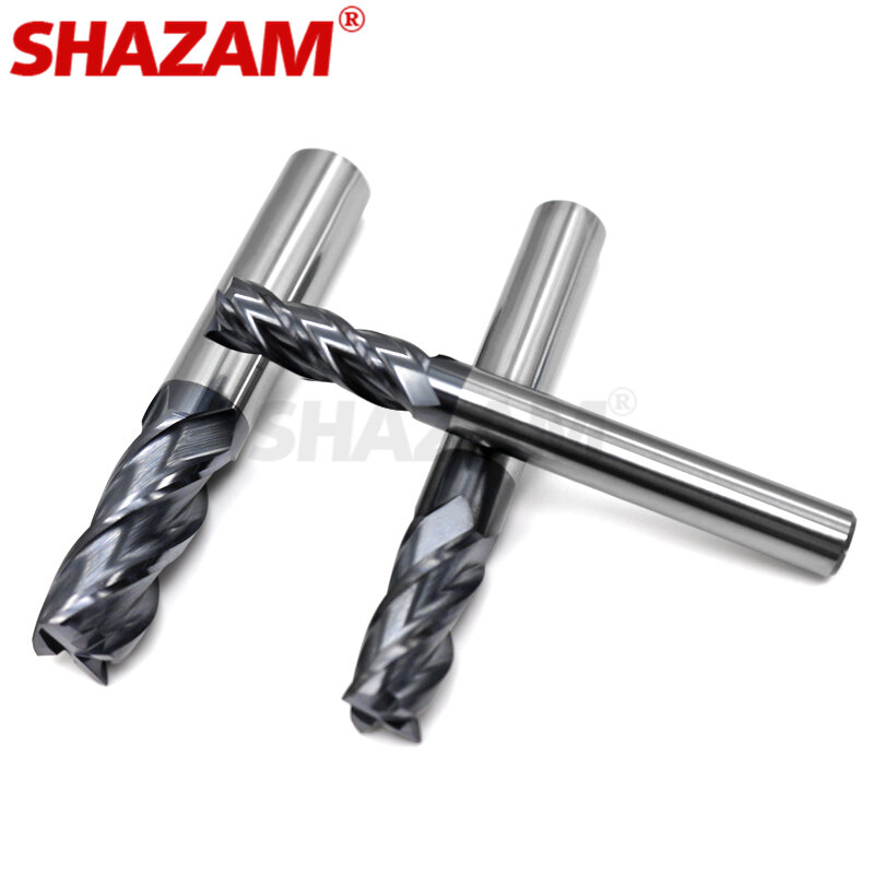 Milling Cutter Hrc50 Endmill Alloy Tungsten Steel Cnc Maching SHAZAM Wholesale Top Milling Machine Tools For Steel Woodworking