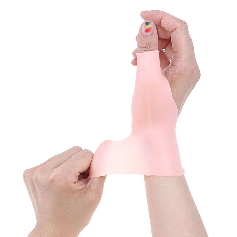 Силиконовые гелевые бандажи для поддержки большого пальца запястья, для снятия боли в правой и левой руке, для левого и запястного канала, для ревматизма, тендинита, йоги, 1 пара