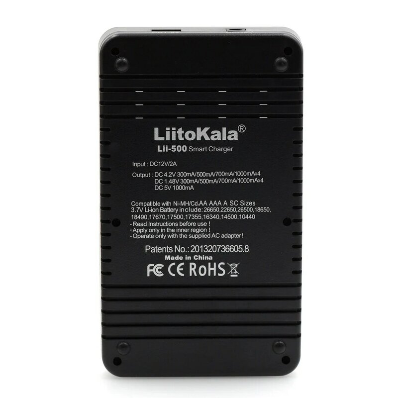 Liitokala Lii-500 LCD 배터리 충전기, 충전 18650 3.7V 18350 18500 16340 25500 14500 26650 1.2V AA AAA NiMH 배터리