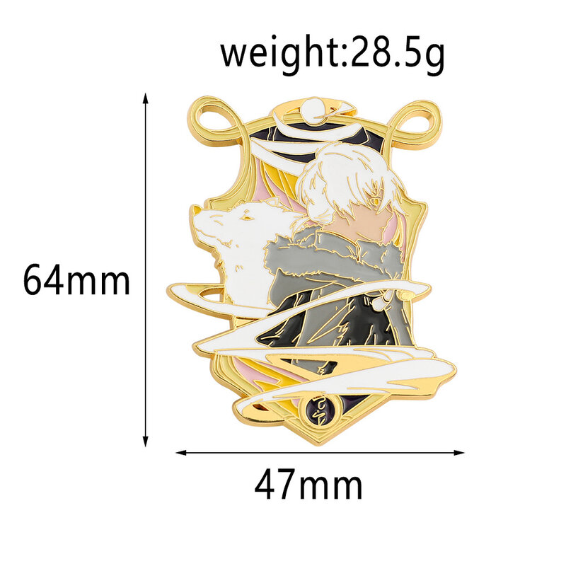 Anime To Your Eternity Fushi Cosplay Costume Metal Badge Pin Alloy Brooch Props Gift