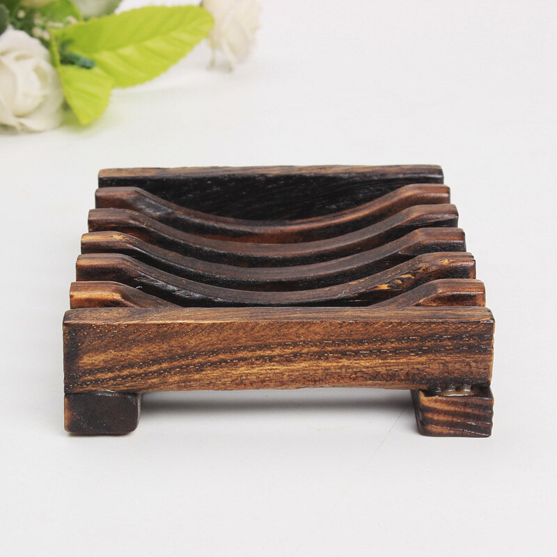 Boîte de rangement en bois de bambou naturel, porte-assiette Regina T1, récipient pour assiette de bain et de douche, 1 pièce