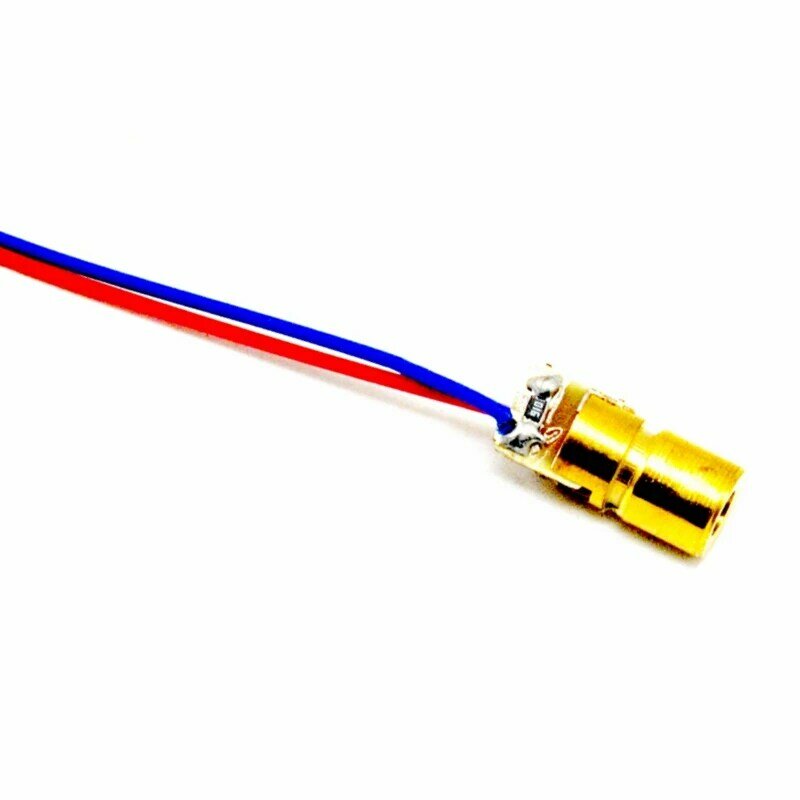 Mini-Type 650nm 5mw Red Laser Diode Dot Module with Driver 3V 6x10mm (pack of 10)