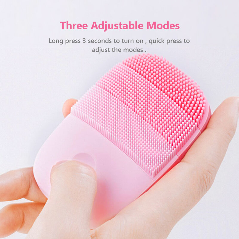 Cepillo de masaje de limpieza Facial InFace Sonic IPX7, limpiador sónico eléctrico de silicona resistente al agua, masajeador de belleza