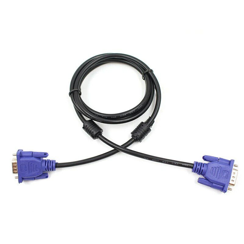 1pcs VGA to VGA Cable 15 Pin Male to Male VGA Cable connector For PC TV Adapter Converter for Computer Monitor