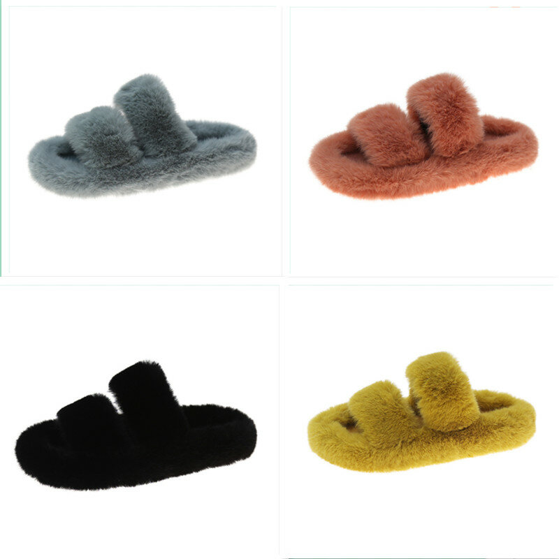 Zapatillas de plataforma de piel sintética para mujer, zapatos cálidos de invierno, varios colores