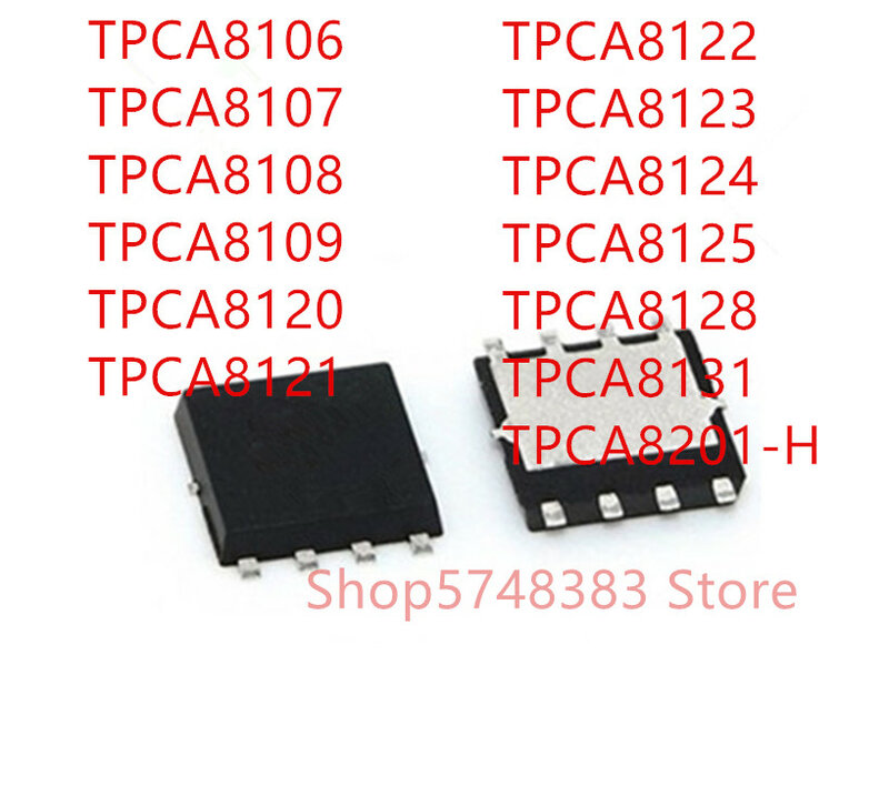 10 pièces TPCA8106 TPCA8knit TPCA8108 TPCA8109 TPCA8120 TPCA8121 TPCA8122 TPCA8ree TPCA8124 TPCA8125 TPCA8128 TPCA8131 TPCA8201-H