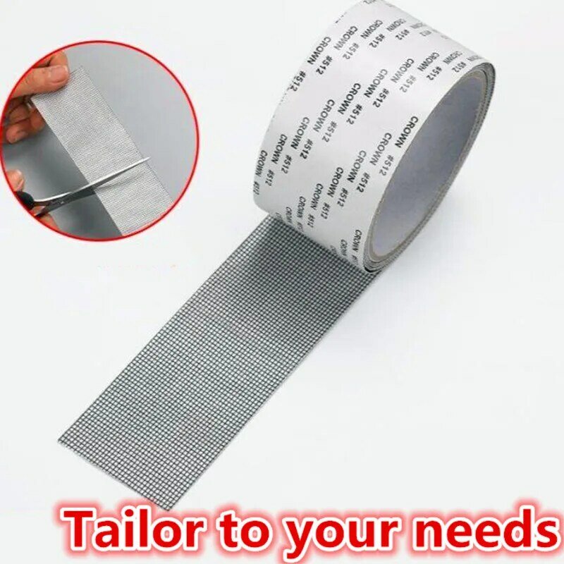 New Anti-Insect Mosquito Mesh Strong Self Adhesive Window Screen Repair Tape Window Net Screen Repair Patch Covering Up Holes