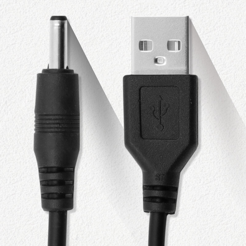 Cable de carga de altavoz pequeño con orificio redondo, cable de alimentación de 5v, 3,5, USB a dc3.5 x 1,35mm