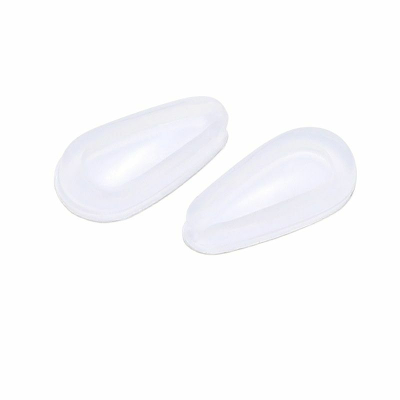 Um par de óculos nariz almofadas adesivas silicone nariz almofadas não-deslizamento branco fino nosepads para óculos óculos eyewear acessórios