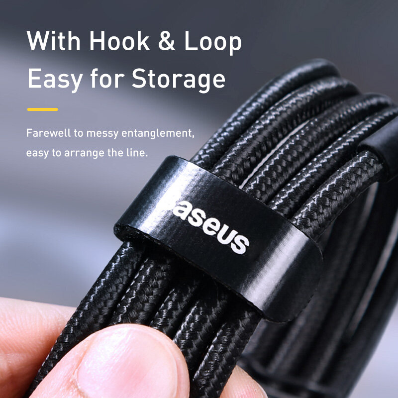 Baseus-Cable USB tipo C a USB tipo C, cargador de carga rápida, 5A, USB-C, 2m, para MacBook, Samsung, Xiaomi, POCO, 100W