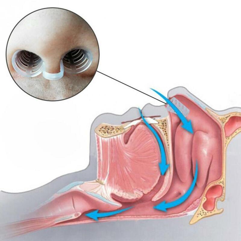 YOHAPPY 8PCS/Set Anti Snore Stop Silicon Nose Clip Anti Snore Nasal Dilators Apnea Aid Device