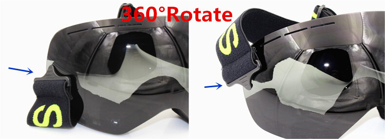 Gafas de esquí profesionales para hombre y mujer, lentes con máscara UV400, antivaho, para Snowboard y esquí, ultraligeras, para invierno