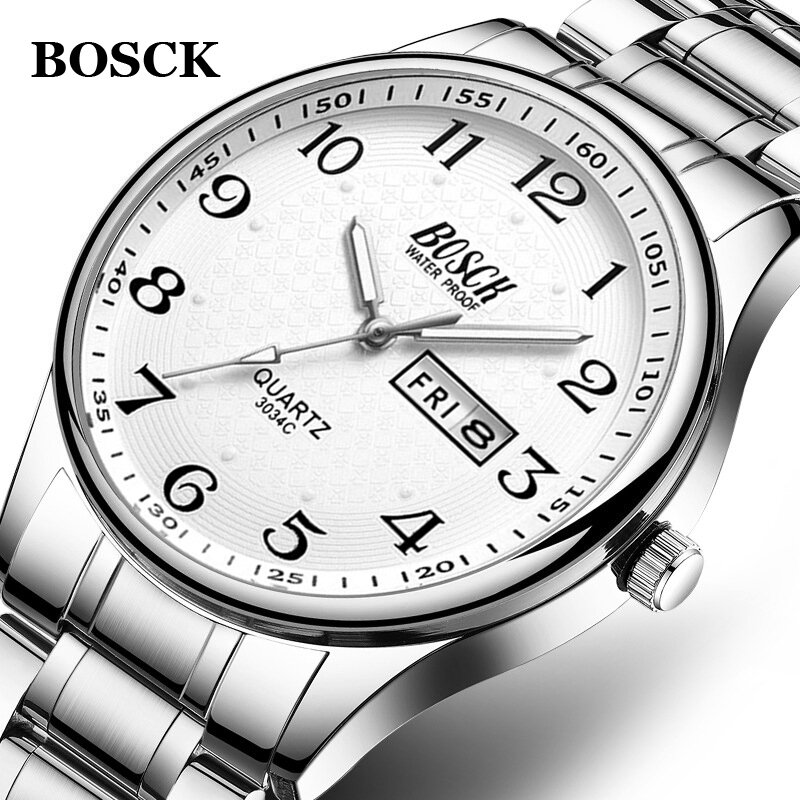 Relogio masculino 2022 relógio masculino luxo relógios de aço completo moda quartzo relógio de pulso à prova dwaterproof água data masculino relojes hombre