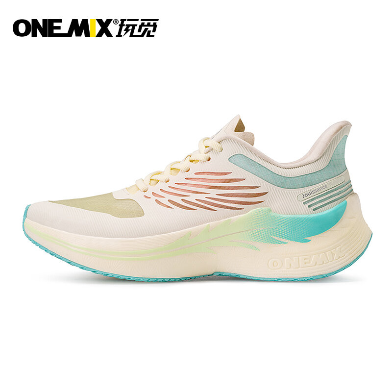 Onemix-Chaussures de course respirantes pour marathon, baskets de sport à coussin, 2023