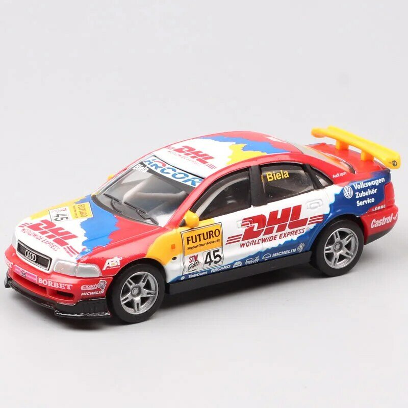 Brinquedo de carro de corrida de metal infantil, Highspeed, A4 STW, Super Touring, Sem Caixa, Escala 1:43, No 45, Pull Back, Colecionável, 1998