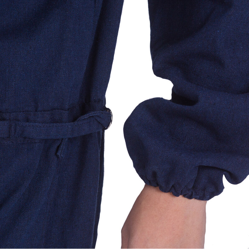 Cotton Welding Suit Denim Work Clothes Men Uniform Safety Durable Antisparking Jumpsuit Mechanical Auto Repair Workshop Coverall