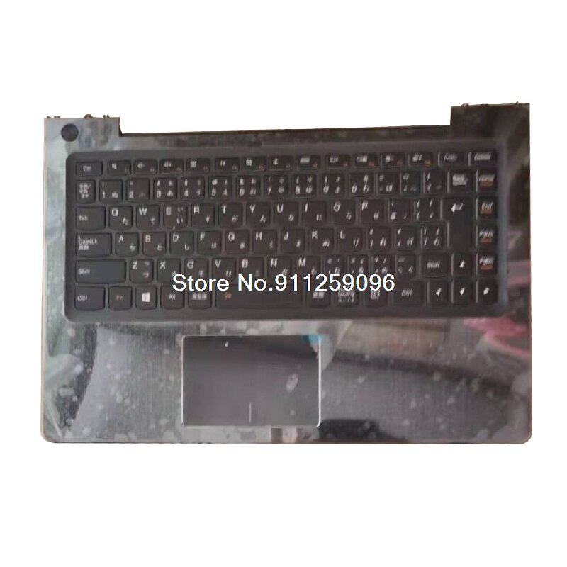 Computador portátil palmrest & teclado para lenovo u330p u330 toque u330t japonês jp ja 90203298 preto com touchpad retroiluminado novo