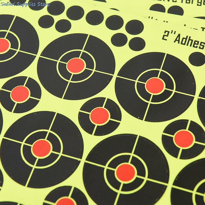 Alvo de tiro tiro com ventosas, papel brilhante, preto e alvo amarelo para caça, tiro com arco, acessórios de tiro com arco