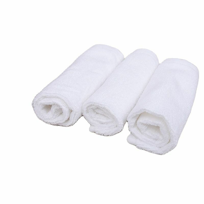 10 個白タオルホテルマイクロファイバータオル 30 センチメートル子供の手のタオル綿タオルベビー hydrofiel doeken ナプキン toall