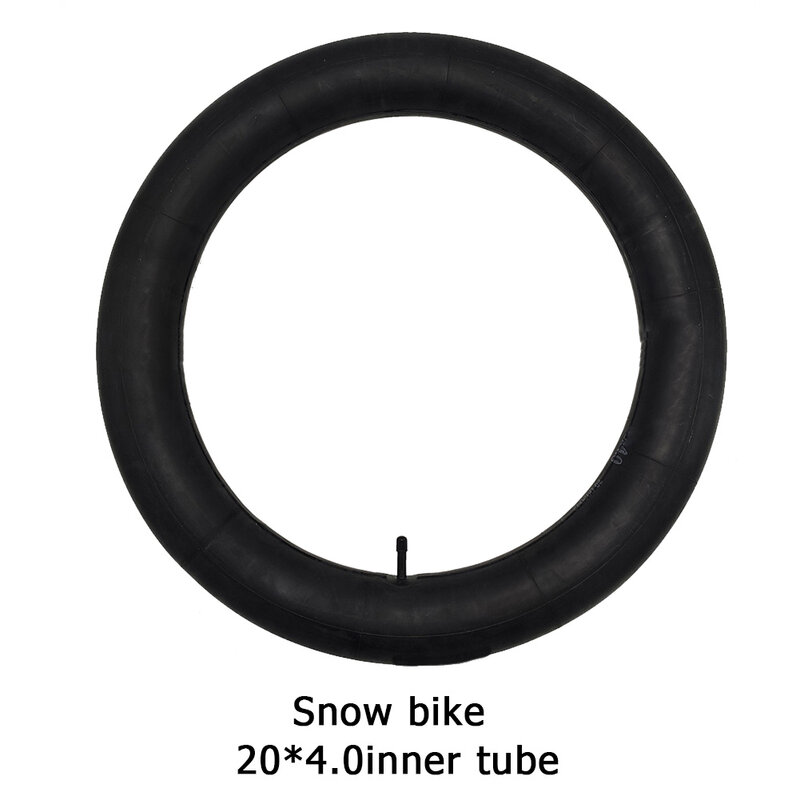Tubo interior de goma para bicicleta, accesorios de ciclismo de 20x4,0 pulgadas de ancho para motos de nieve, cuatrimotos y bicicletas, 1 unidad