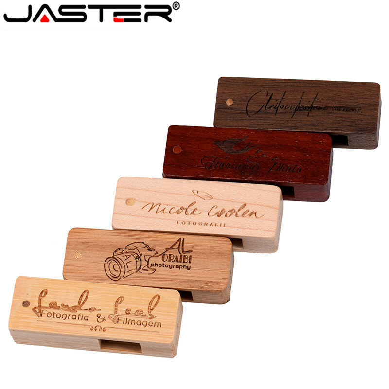 JASTER (free custom logo) USB 2.0 Wooden Square Army Knife Pendrive 64GB 32GB 16GB 4GB Usb Flash Drive Memory Stick gift