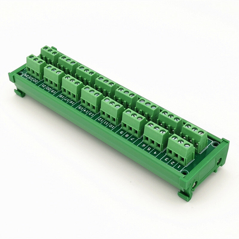 DIN Schiene Montieren 24A/400V 8x3Position Schraube Terminal Block Verteilung Modul.