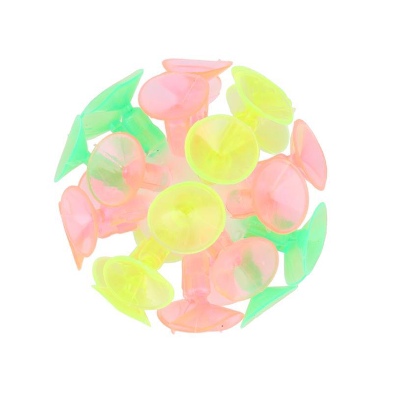 4PCS Kids Multicolored Suction Cup Ball Flash Luminescence Plaything Party Toy for Children