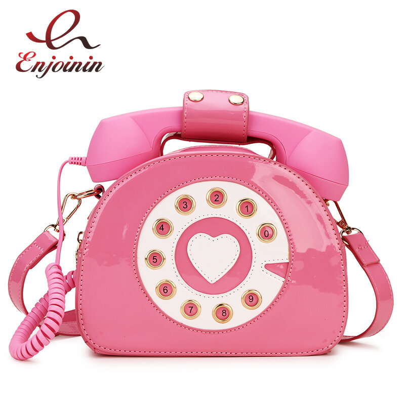 女性のための電話の形をしたハンドバッグ,流行のショルダーバッグ,ピンク,デザイナー,新しい,トップハンドル,2021