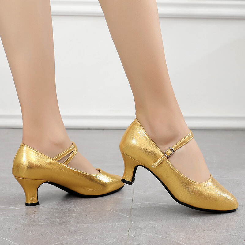 Scarpe da ballo con tacco alto scarpe da donna Mary Jane scarpe da ballo Jazz Tango di grandi dimensioni per scarpe da ballo all'aperto per le donne