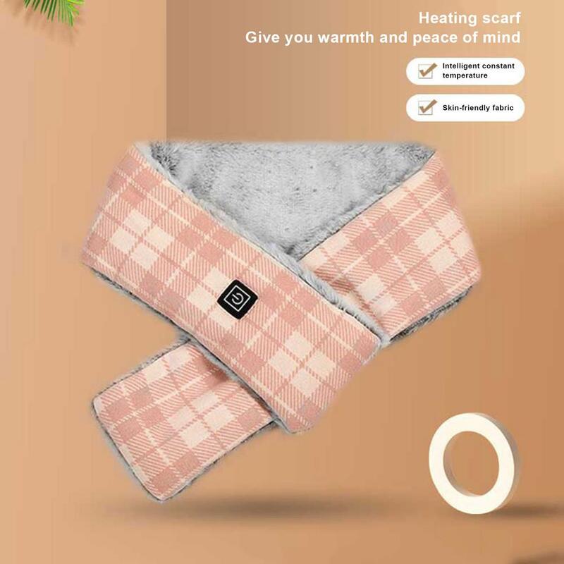 Beheizte Schal Wiederaufladbare Neck Wärme Pad Mit 3 Heizung Ebenen Smart USB Lade Heizung Schal Für Männer Frauen Elektrische Heizung