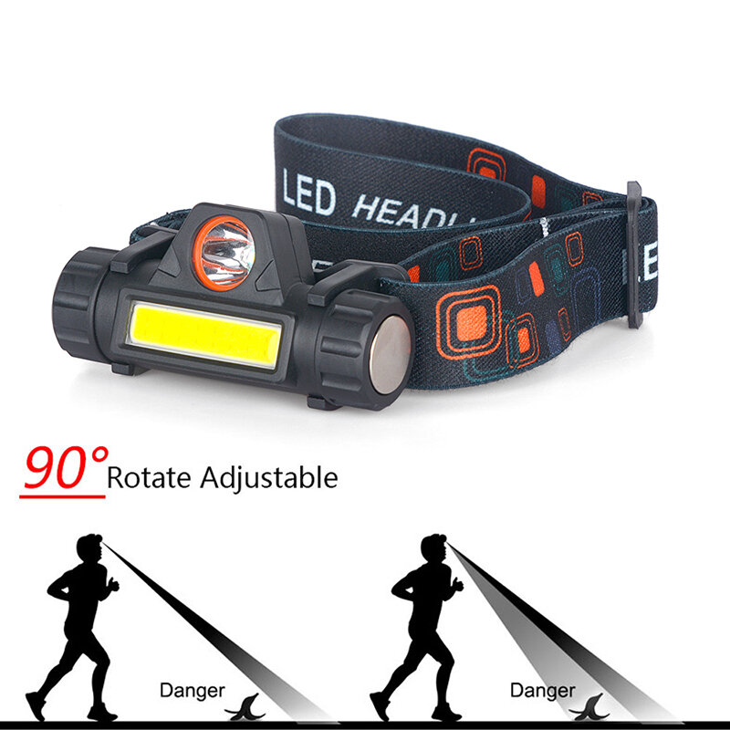 Sensor XP-G Q5 Zoomable Headlamp Head Lamp Headlight Waterproof 2500lm Led Built in Usb Rechargeable 18650 Battery Working Light