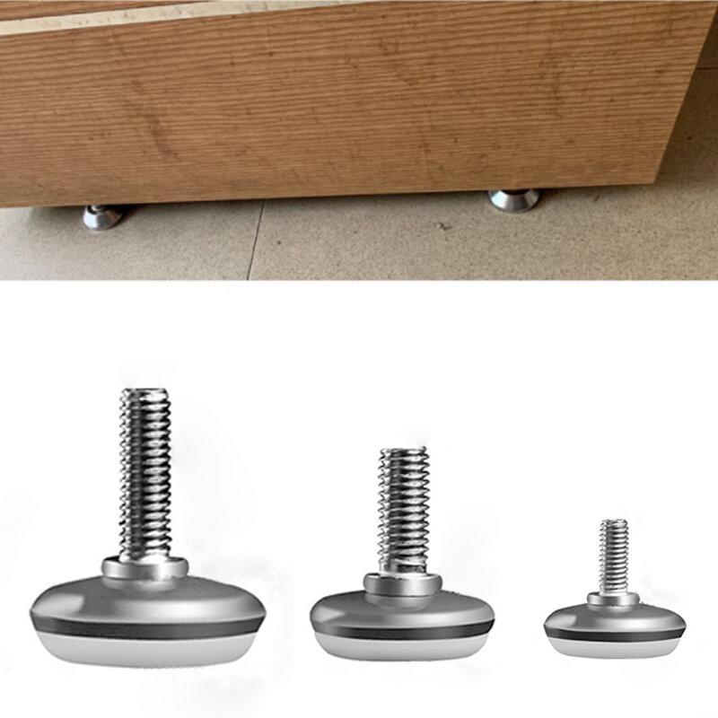 Muebles ajustables de Metal antideslizantes para mesa de centro, armario, mesa y silla, almohadillas para los pies, Hardware para el hogar M8/piezas, 5 M6