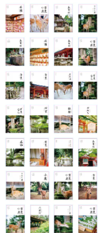 52mmx80mm deer forest paper lomo card(1pack=28pieces)