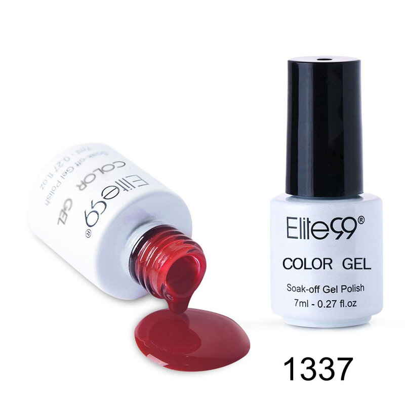 Elite99 7ml vino rojo UV Gel esmalte de uñas híbrido barniz todo para manicura Semi permanente Gel puro para uñas laca de Gel de arte polaco