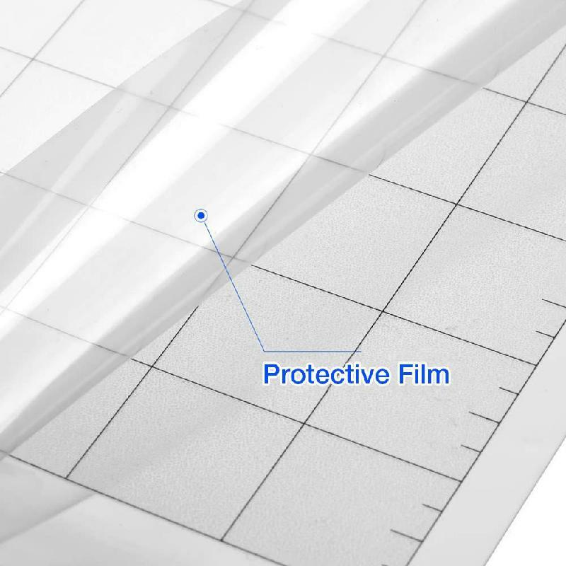 2pcs Replacement 12*12-inch Cutting Mat Transparent Adhesive Mat Pad With Measuring Grid For Silhouette Cameo Plotter Machine