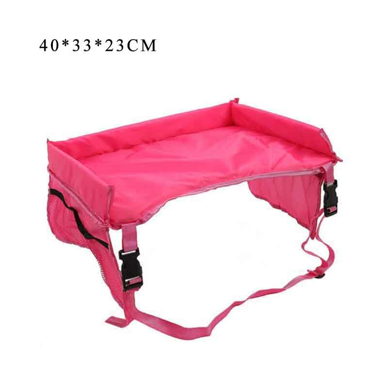 Stroller Toy Car Seat Tray Multipurpose Pure Color 1Pcs Polyester Baby Supplies Food Holder Desk Portable Child Table Storage