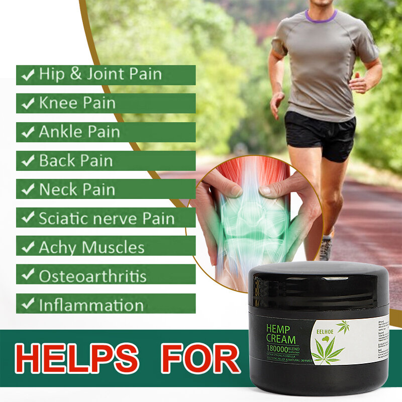 Herbal Extract Analgésico Creme, Joint Muscle, Knee Pain Relief Balm, Massagem Corporal Refrescante, Pomada de Saúde, 20g, 30g, 50g, 3 Tipos