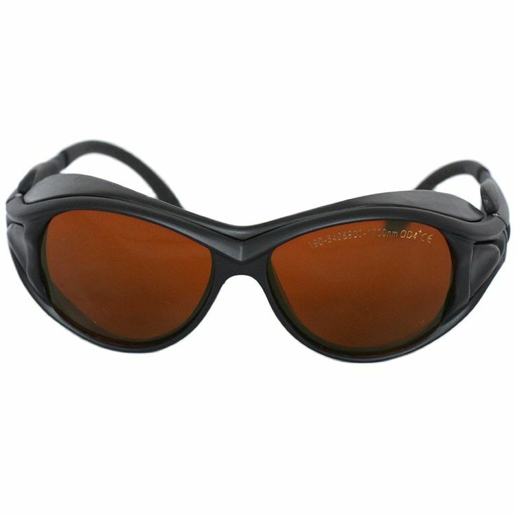 O.d 4 + nd: óculos de segurança do laser de yag 532 & 1064nm com pano e saco 190-540 & 900-1700nm o.d 4 + ce
