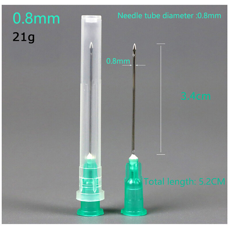 25Pcs Tip Naald Transparante Spuit Injectie Lijm Clear Cap Doseren