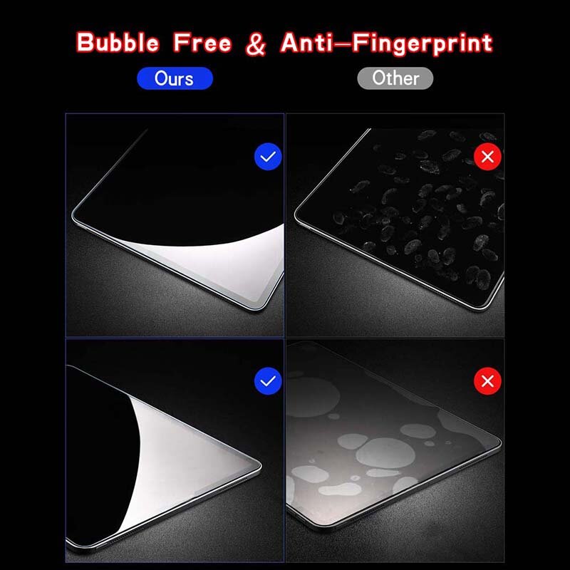 Protetor de tela de vidro temperado para tablet, 2 peças, capa para asus zenpad 10 z300m hd tablet, filme temperado anti-impressão digital