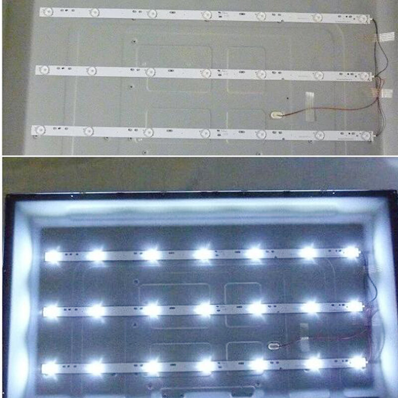 Barras de led para iluminação de tv proscan pro, 32 polegadas, hd, faixas de retroiluminação, rev1.0, fitas de régua
