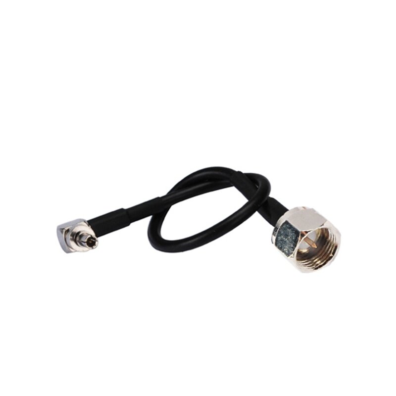 Superbat F Plug to CRC9 Male Right Angle Pigtail Cable RG174 15cm RF Coaxial Cable
